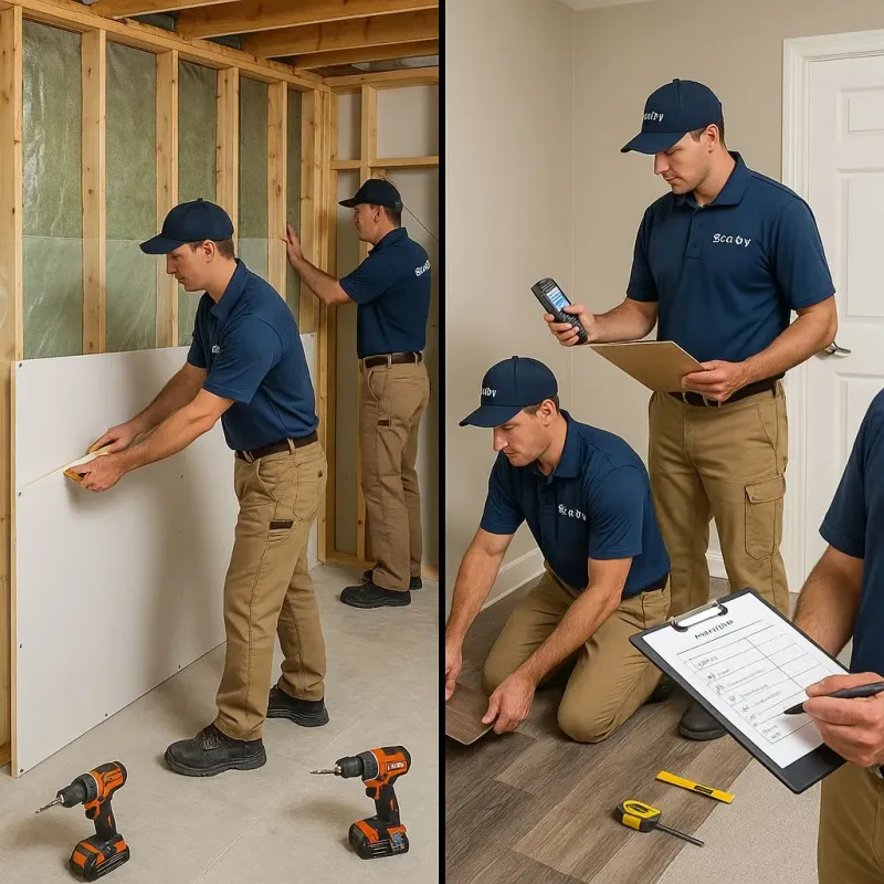 Repairs and Reconstruction process in Cactus Flat, AZ